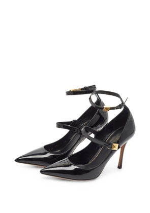 Valentino Garavani Pre-Owned Rockstud ankle-strap heeled pumps - Black