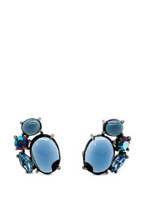 Jennifer Gibson Jewellery 1950s Schiaparelli Blue Cabochon earrings - Grey