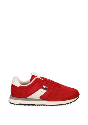 Tommy Jeans logo-patch panelled sneakers - Red