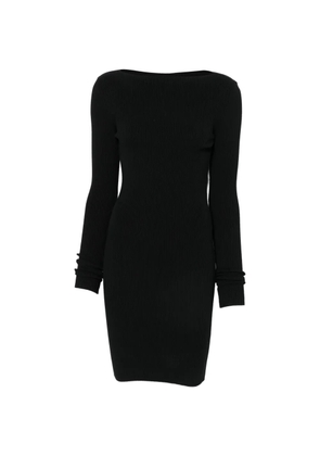 Rick Owens cut-out ribbed mini dress - Black