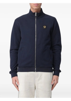 Belstaff logo-patch zip-up sweatshirt - Blue