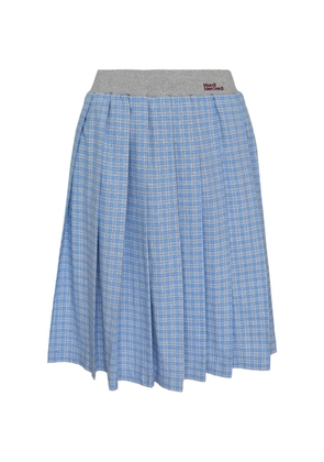 Mardi Mercredi pleated midi skirt - Blue