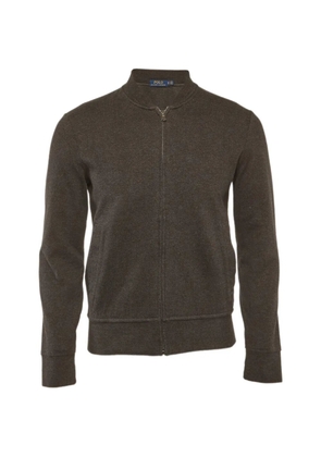 Polo Ralph Lauren Vintage herringbone zip-up sweater - Grey