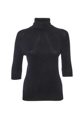 Celine Pre-Owned ribbed roll-neck sweater - Blue