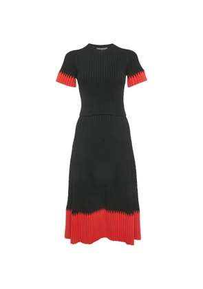 Alexander McQueen Pre-Owned rib-knit top and midi skirt set - Black