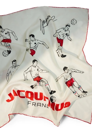 Jacquemus The Supporter silk scarf - Neutrals
