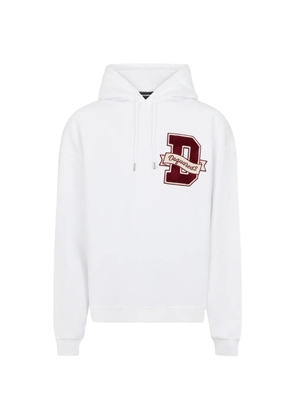 DSQUARED2 D2 College relax-fit hoodie - White