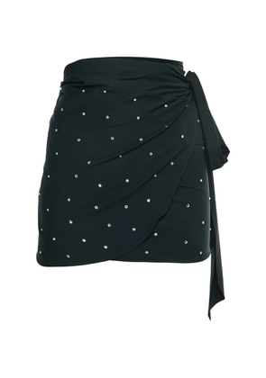 Hunza G Swarovski tie-side mini sarong - Black