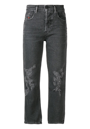Diesel cropped slim fit jeans - Black