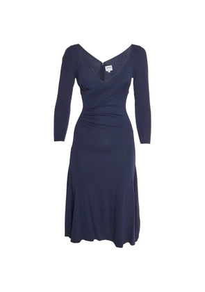 Armani Vintage draped maxi dress - Blue