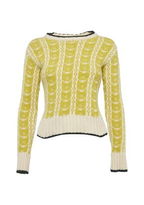 Marni Pre-Owned intarsia-knit sweater - Yellow