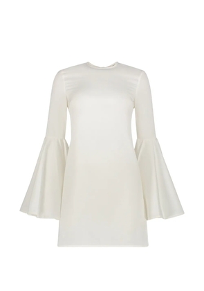 Ellery bell-sleeve mini dress - White