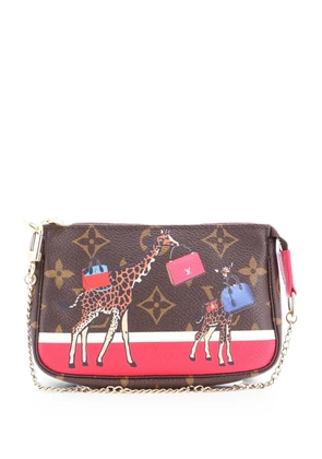 Louis Vuitton Pre-Owned Pochette Accessoires Limited Edition Christmas Animation Monogram Canvas Mini shoulder bag - Brown