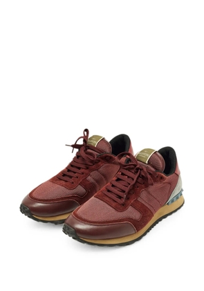 Valentino Garavani Pre-Owned Rockrunner panelled sneakers - Red