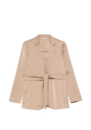 Pennyblack belted satin-finish jacket - Neutrals