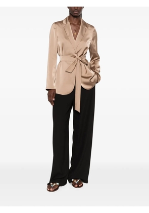 Pennyblack belted satin-finish jacket - Neutrals