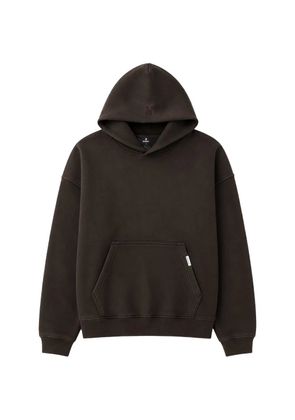 Represent logo-embroidered pouch-pocket hoodie - Brown