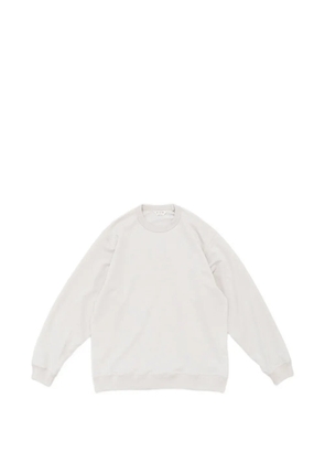 Still by Hand crew-neck cotton sweatshirt - Neutrals