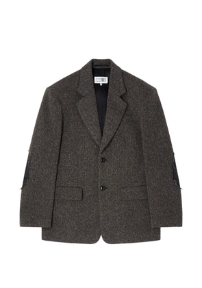 MM6 Maison Margiela Wool tweed suit jacket - Brown
