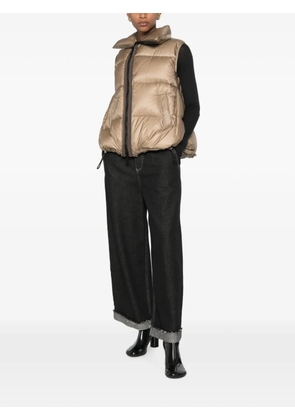 sacai quilted puffer gilet - Neutrals