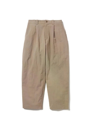 Snow Peak pleated washer trousers - Neutrals