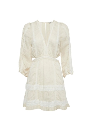 SANDRO Alaya cutout dress - Neutrals