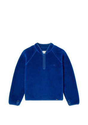 MM6 Maison Margiela reversible teddy fleece sweatshirt - Blue