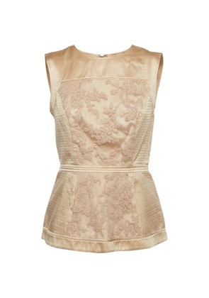 BCBG Max Azria sleeveless peplum top - Neutrals