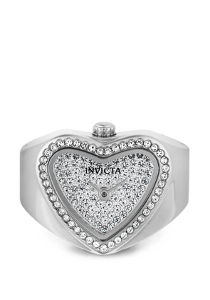 Invicta heart-shaped crystal-embellished 18mm watch - Silver