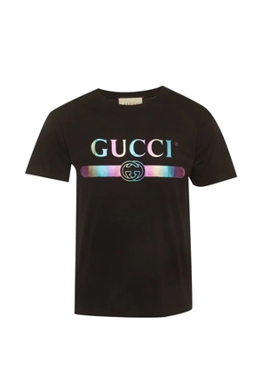 Gucci Pre-Owned logo-print cotton T-shirt - Black