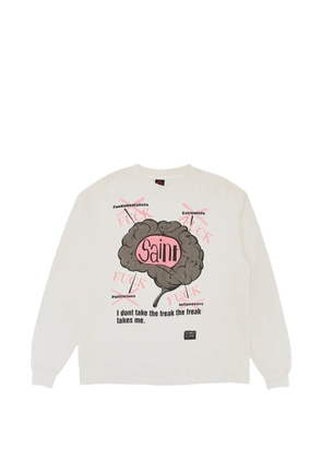 SAINT MXXXXXX graphic-print sweater - White