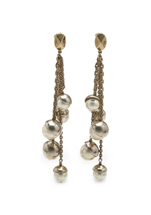 Christian Dior Pre-Owned faux-pearl drop earrings - Gold