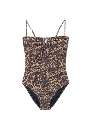 Nili Lotan leopard-print swimsuit - Neutrals
