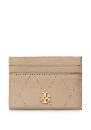 Tory Burch Charlie quilted card holder - Neutrals