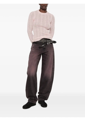 Haikure cable-knit sweater - Pink