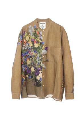 Anntian floral-print shirt - Brown