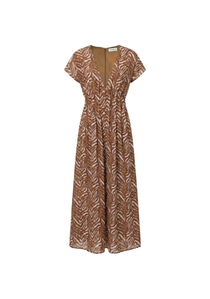Nicholas Marley dress abstract animal - Brown