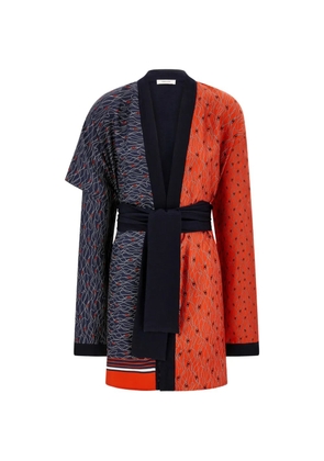 Ferragamo pure wool and silk cardigan - Blue