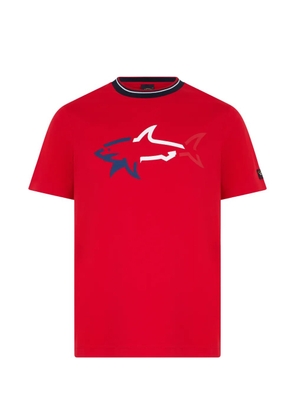 Paul & Shark logo-print short-sleeve T-shirt - Red