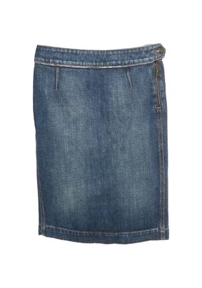 Saint Laurent Pre-Owned denim mini skirt - Blue