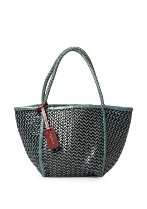 VIPERA Rubens woven leather tote bag - Green