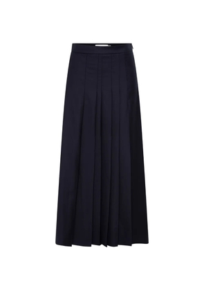 Anna Quan Sable pleated midi skirt - Black