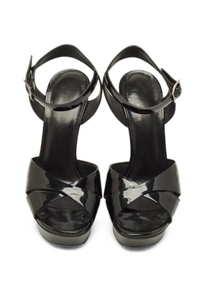 Saint Laurent Pre-Owned Bianca ankle-strap sandals - Black