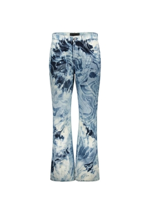 Alberta Ferretti tie-dye flared jeans - Blue