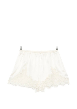 DÔEN Iona lace-trim shorts - Neutrals