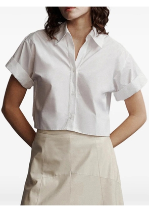 TWP cropped short-sleeve shirt - Neutrals