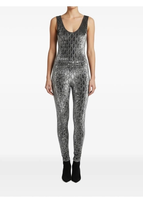 Gucci Pre-Owned GG crystal-embellished jumpsuit - Grey