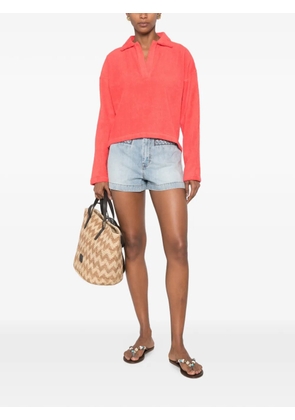 TERRY PUESTO polo-collar sweater - Red