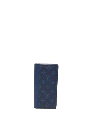 Louis Vuitton Pre-Owned 2020 Monogram Taigarama Brazza Bifold Wallet long wallets - Blue