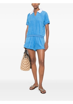 TERRY PUESTO polo-collar T-shirt - Blue